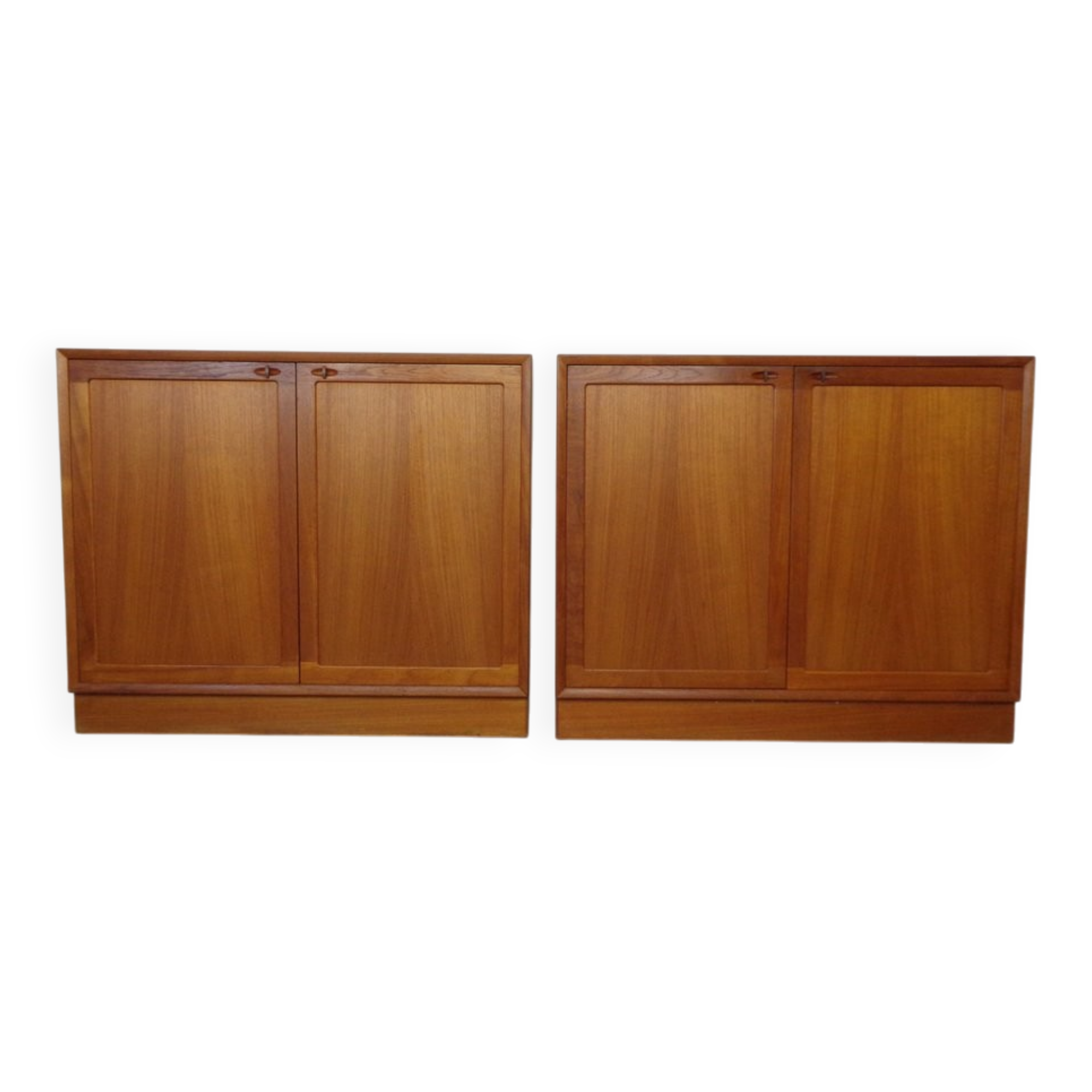 Large teak chest by H. W. Klein for Bramin, 1960s