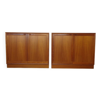 Large teak chest by H. W. Klein for Bramin, 1960s