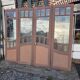 4 Art Nouveau partition doors + transom