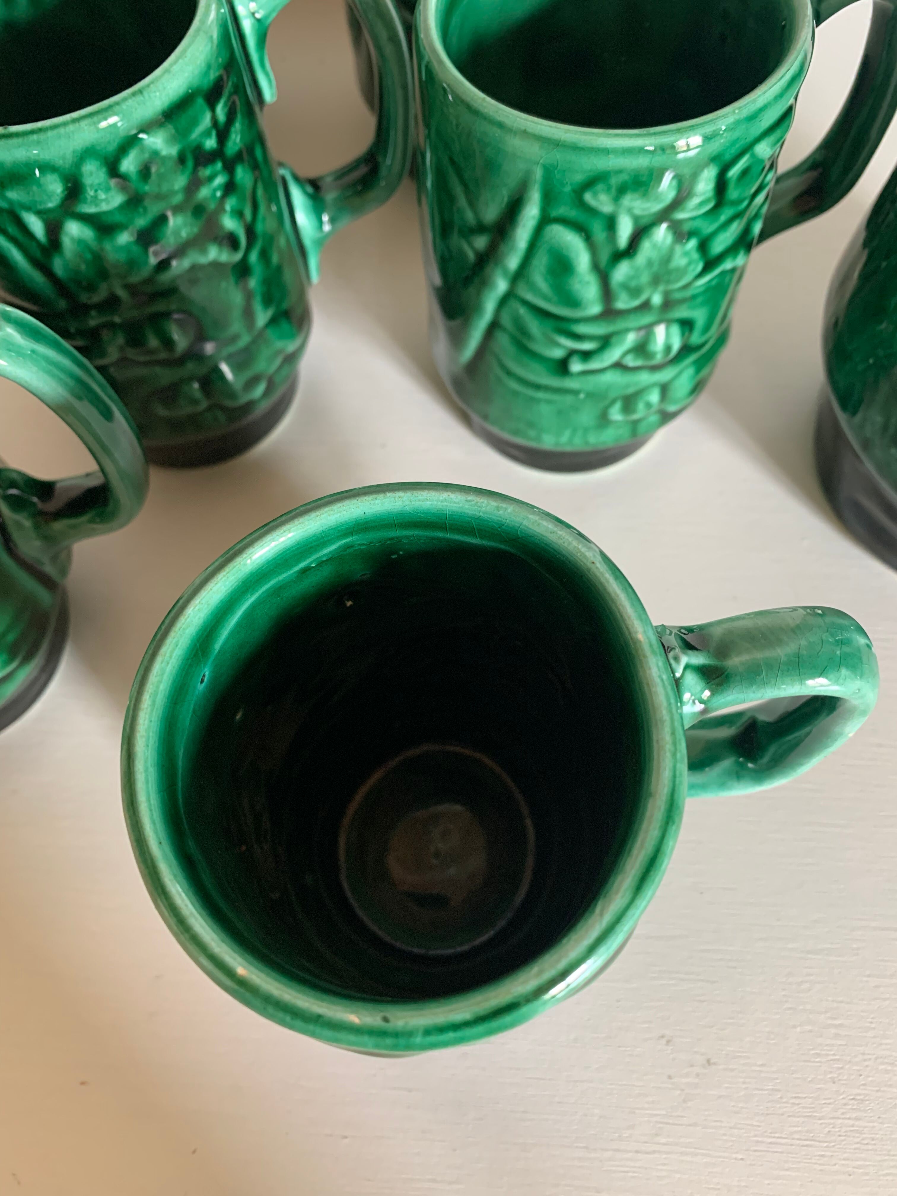 Service at orangeade art deco ceramic