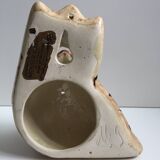 Ceramic Sculpture Figurine Signed MOSSER Gilbert Owl Hulotte Owl