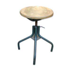 Tabouret industriel d'usine vintage