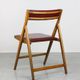 Vintage red Eden folding chair by Gio Ponti