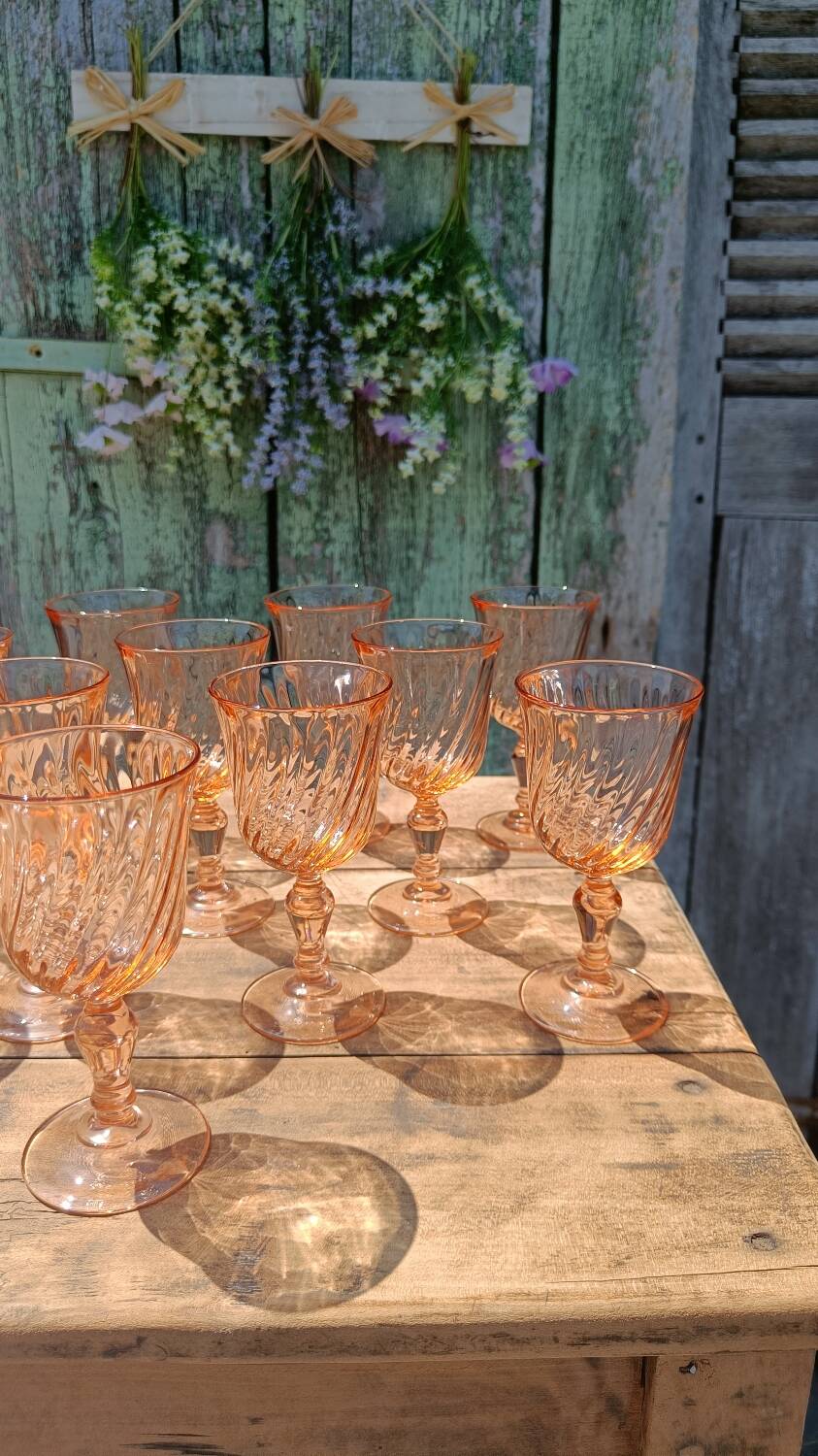 12 Rosaline wine glasses