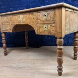 Very beautiful Louis Philippe period desk in burr walnut circa 1830