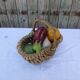 Panier a anse en raffia tresse
