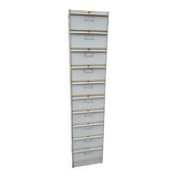 Iron loom cabinet with clamshells