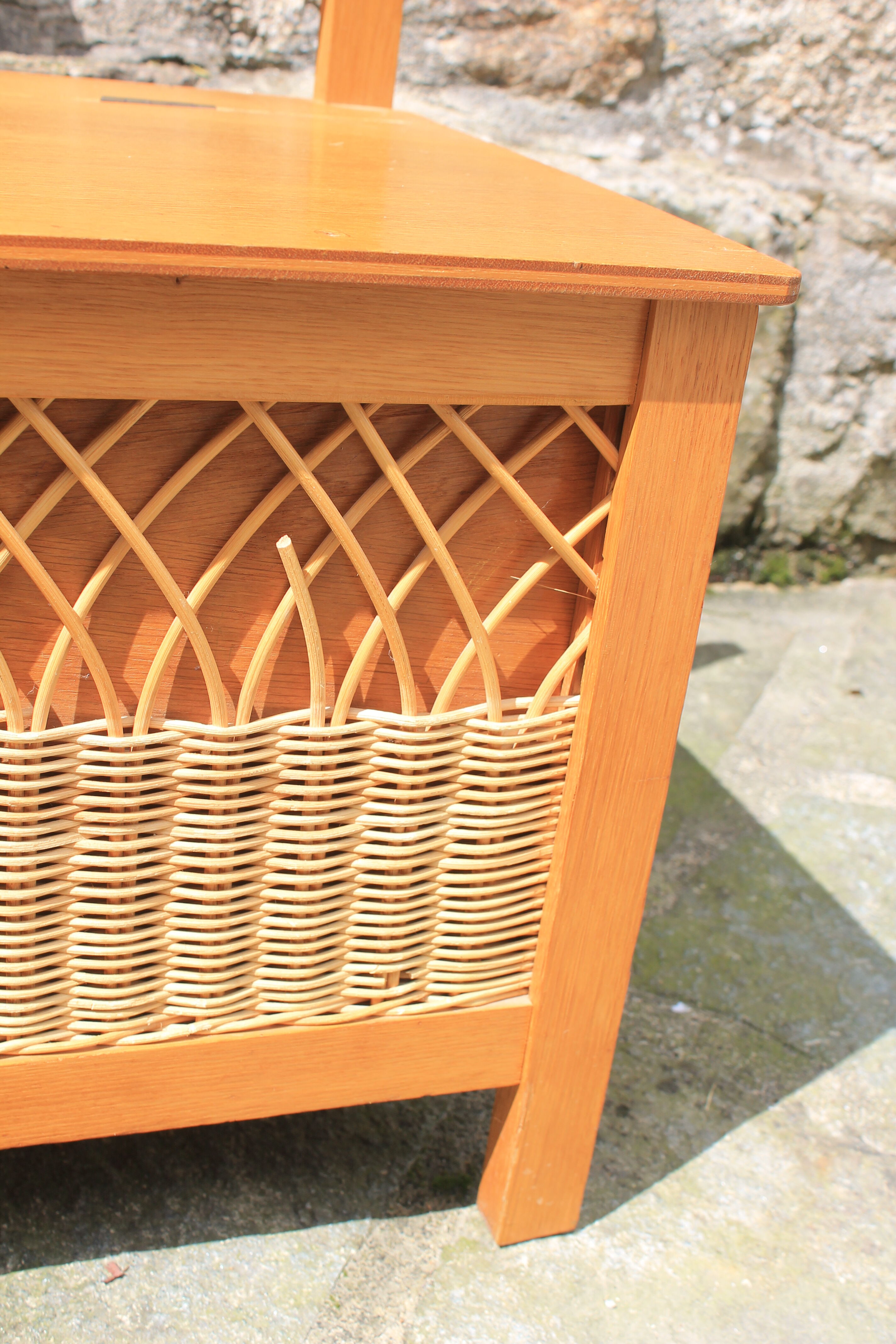Rattan toy box