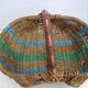 Rattan and scoubidou basket 60s