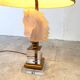 Brass and glass horse head table lamp, 1970s France