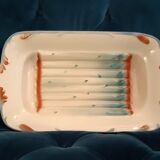 Set 1 course and 6 asparagus plates - DIGOIN SARREGUEMINES