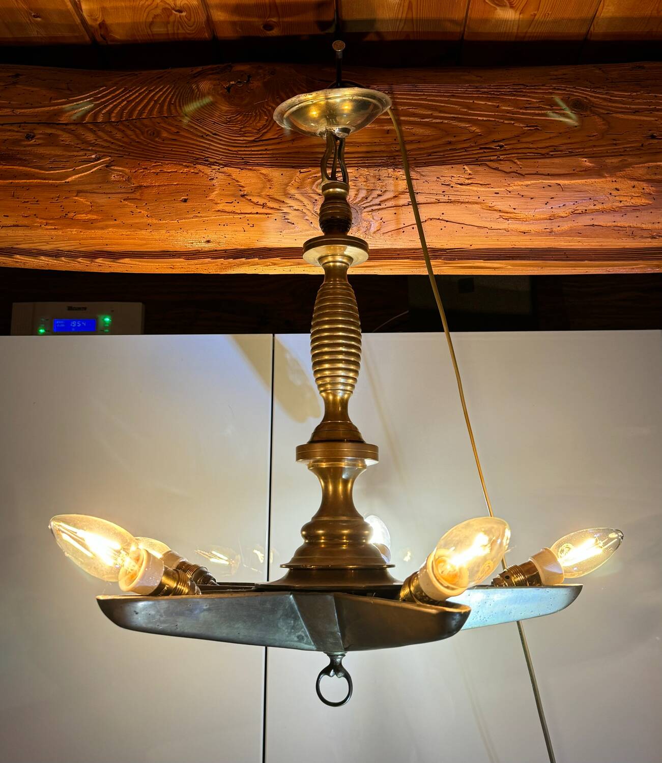 Mid-20th century star-shaped chandelier