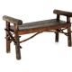 Brutalist wooden bench, sweden, 1970