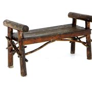 Banc brutaliste en bois, suède, 1970