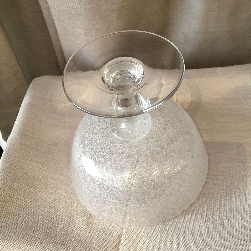 Crystal fruit cup and glass