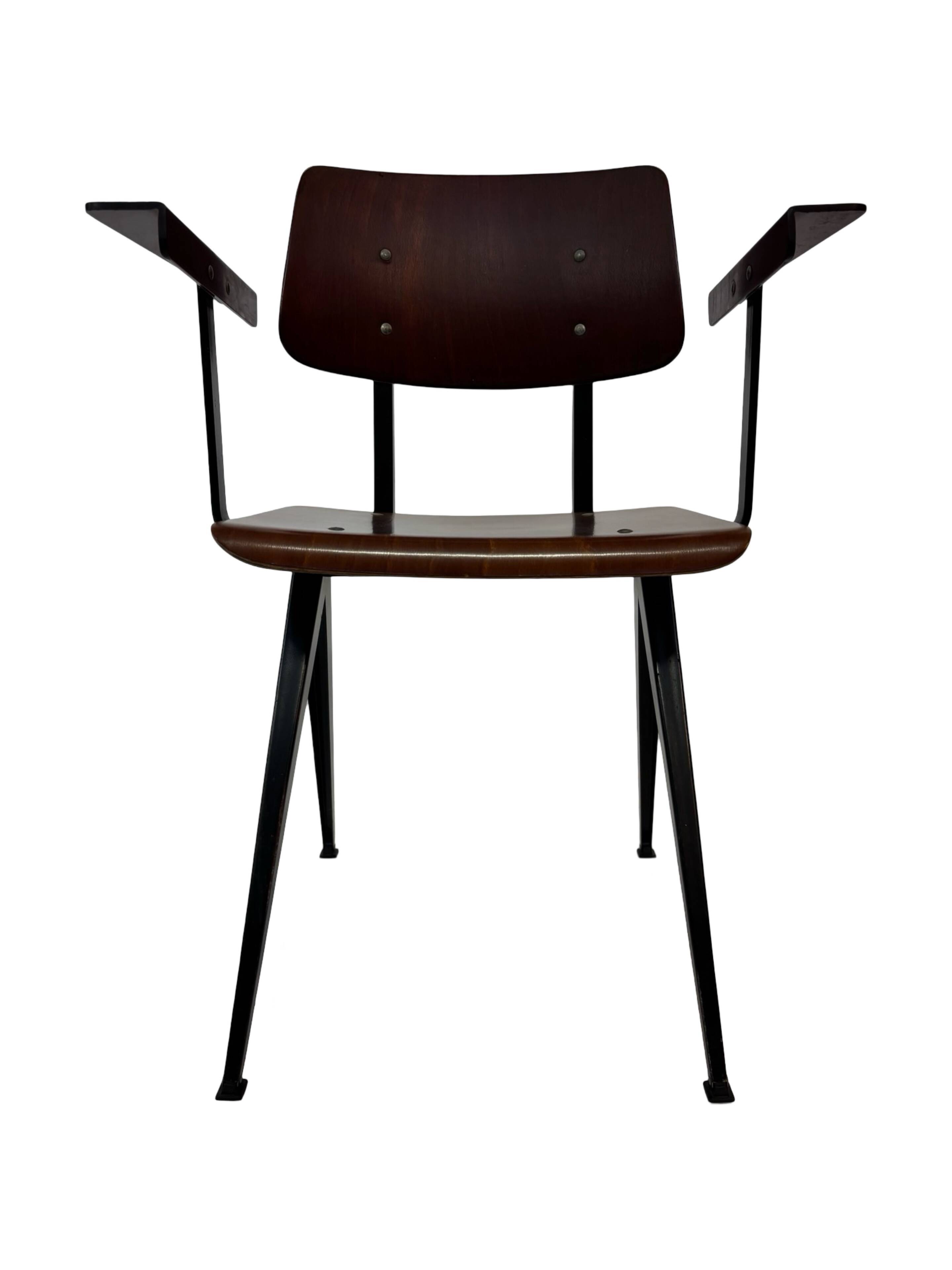 Vintage Galvanitas S16 chair with armrests, 1960 Netherlands Design