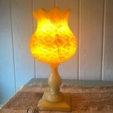 Alabaster tulip lamp