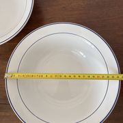 Set of 2 fine porcelain salad bowls from Italy.