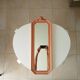 Miroir vintage octogonale avec fronton