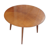 Wood round coffee table 1950/1960