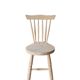 Chaise rétro en pin massif brut style Windsor