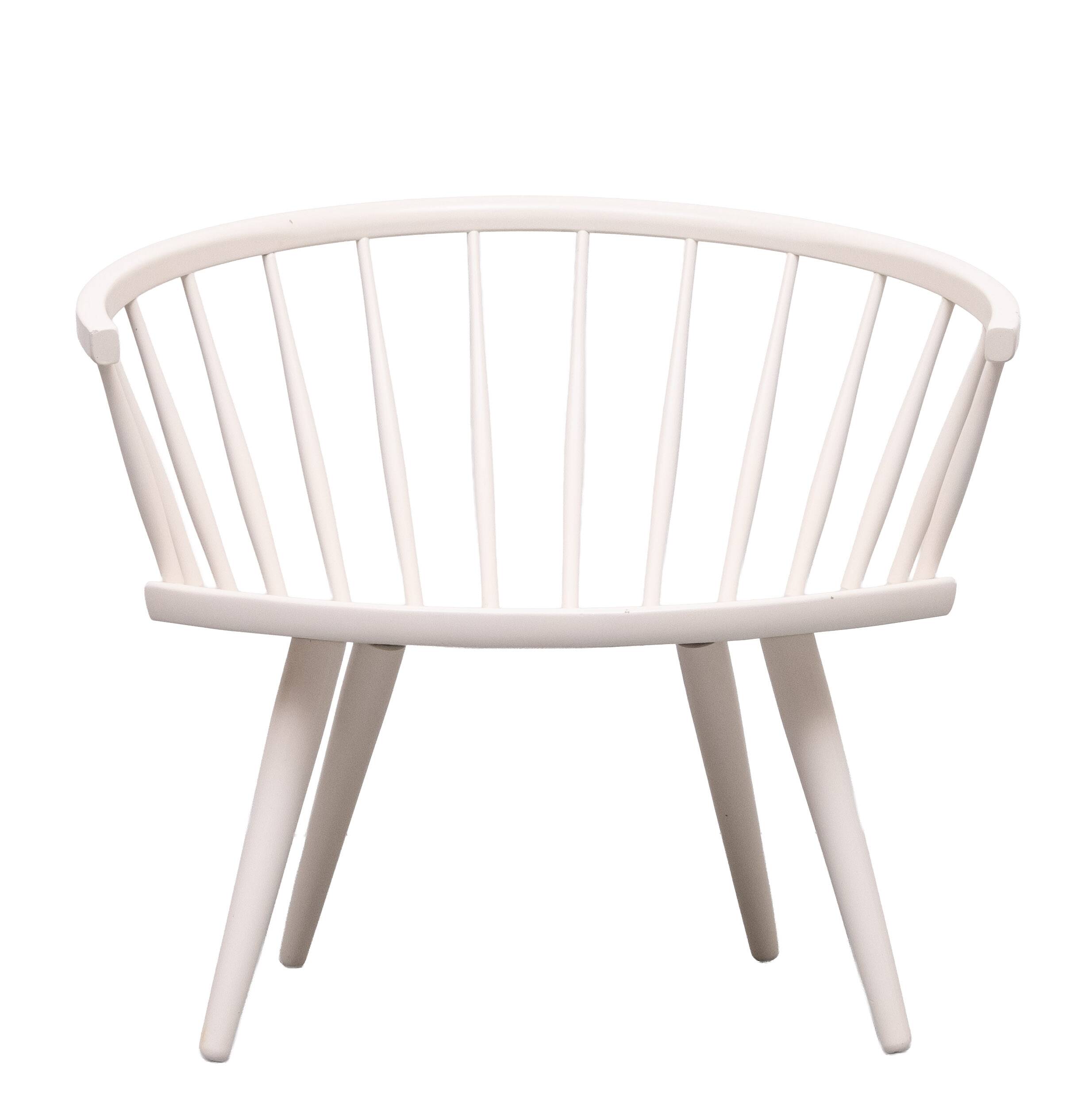 Yngve Ekström Arka White lounge chair Stolab Sweden 1955