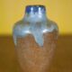 Vase signed Lebret Alfred, small Puisaye stoneware vase, flamed stoneware, collection, 30's