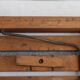 Folding wooden stool