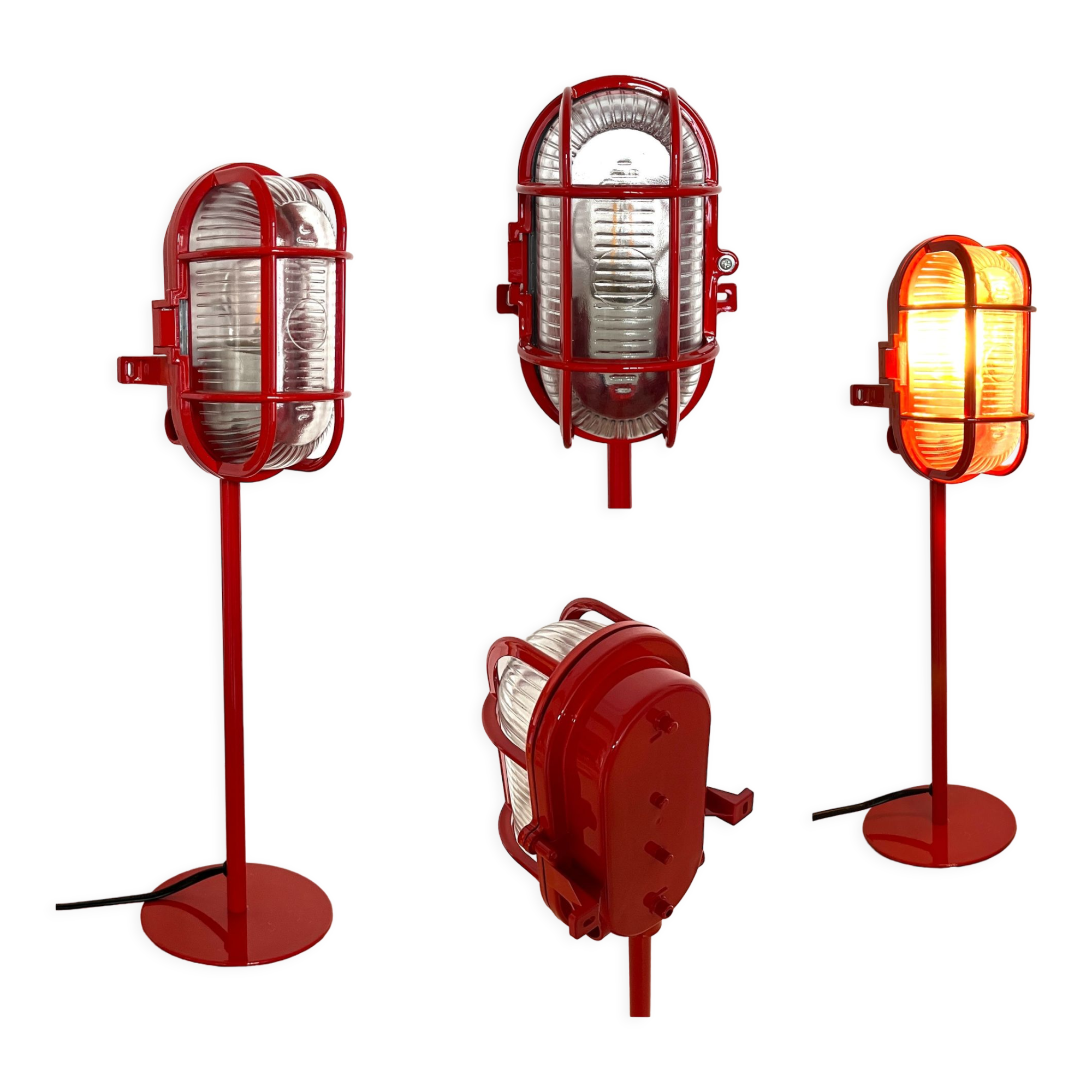 Bobbi lamp - rainbow collection - red - upcycling