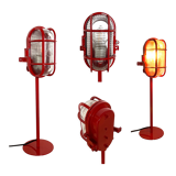 Bobbi lamp - rainbow collection - red - upcycling