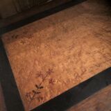 Old inlaid side table 19 th Tea table with 2 levels Wood