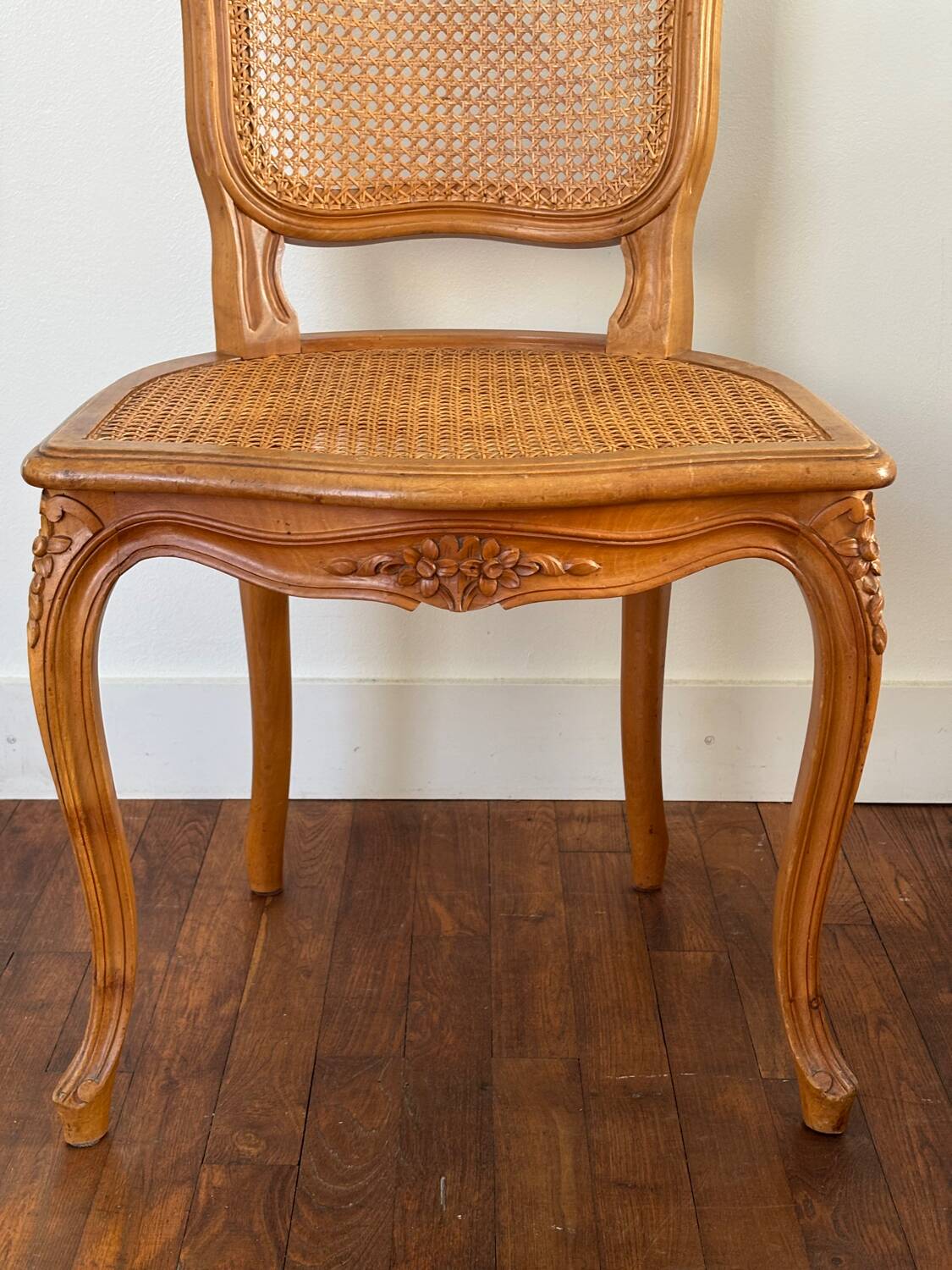 Regency style caned chair
