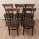 Série de 5 chaises bistrot baumann