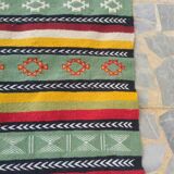 Corridor kilim multicolor wool 200x68cm