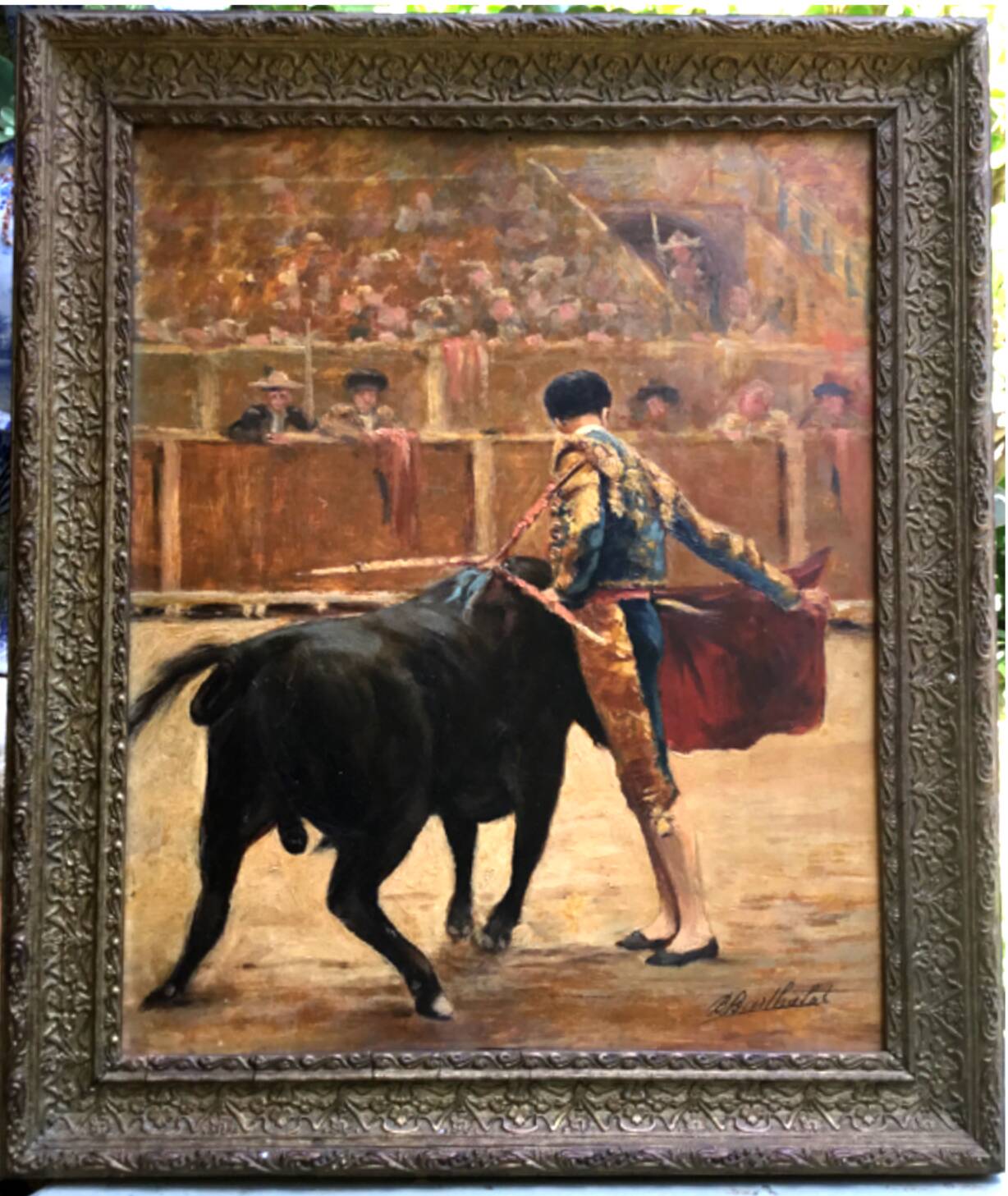 Barthalat.oil on panel signed.20th century