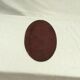 Oval mirror to lay vintage bevelled border slightly marked by time dimension -L-40x Pr-24c