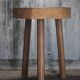 Tabouret vintage, tabouret bois , brutaliste, porte-plante, déco intérieur