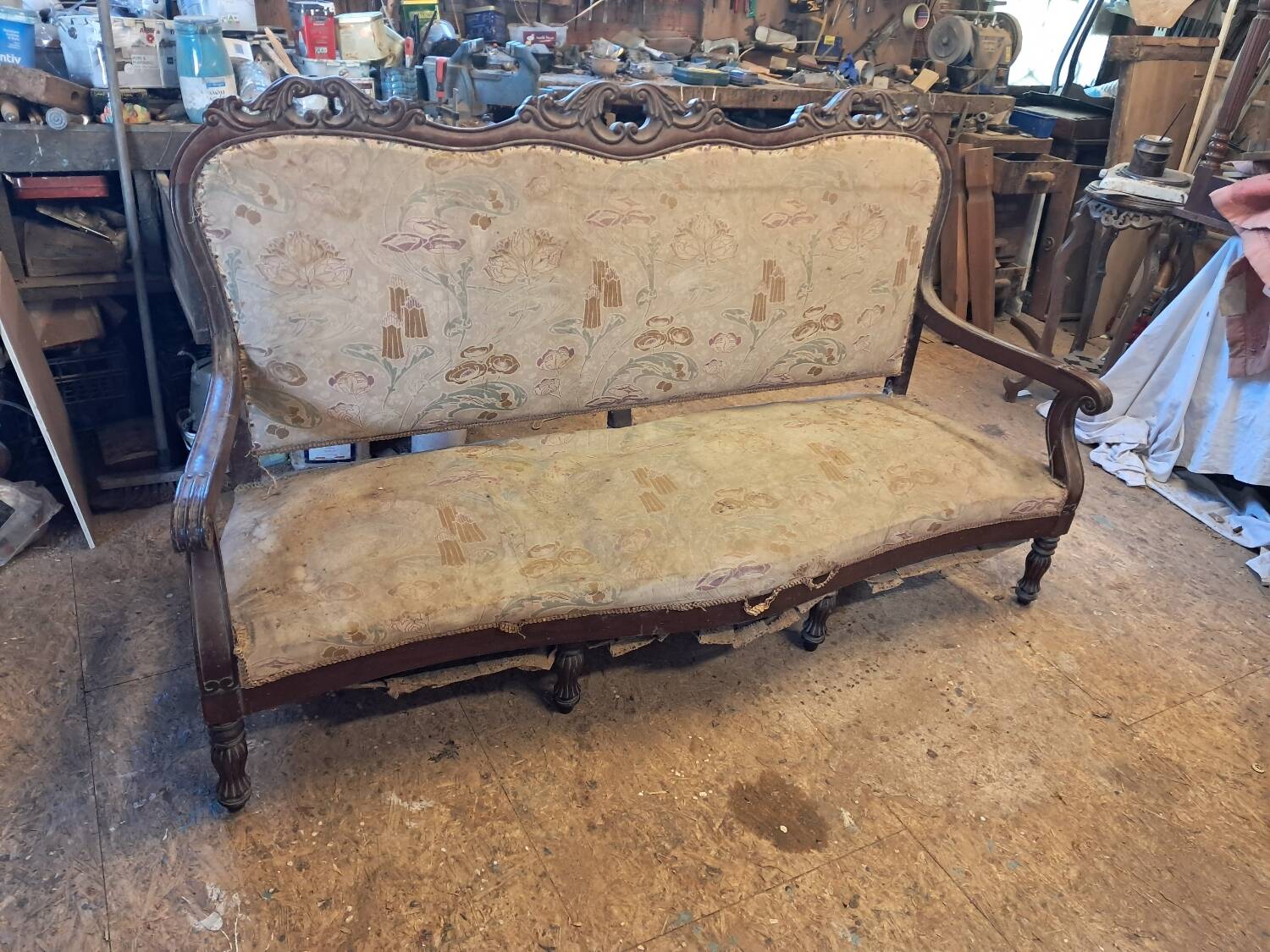 Restoration period sofa