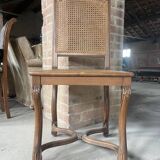 Suite de 6 chaises style Louis XIV en cannage