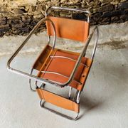 2 chairs MR10 by Ludwig Mies Van Der Rohe for Fasem, 1980