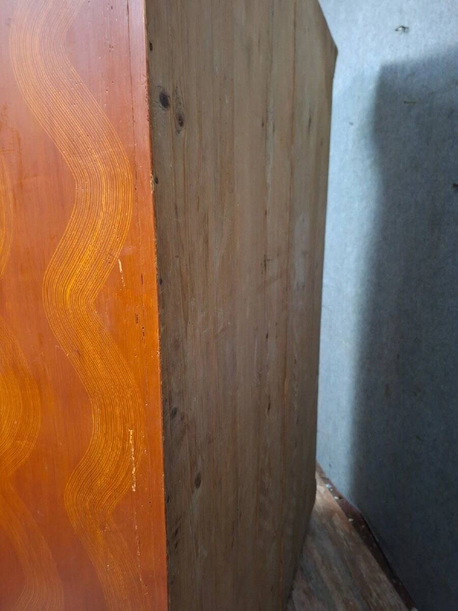 Polychrome Alsatian wardrobe – 19th century