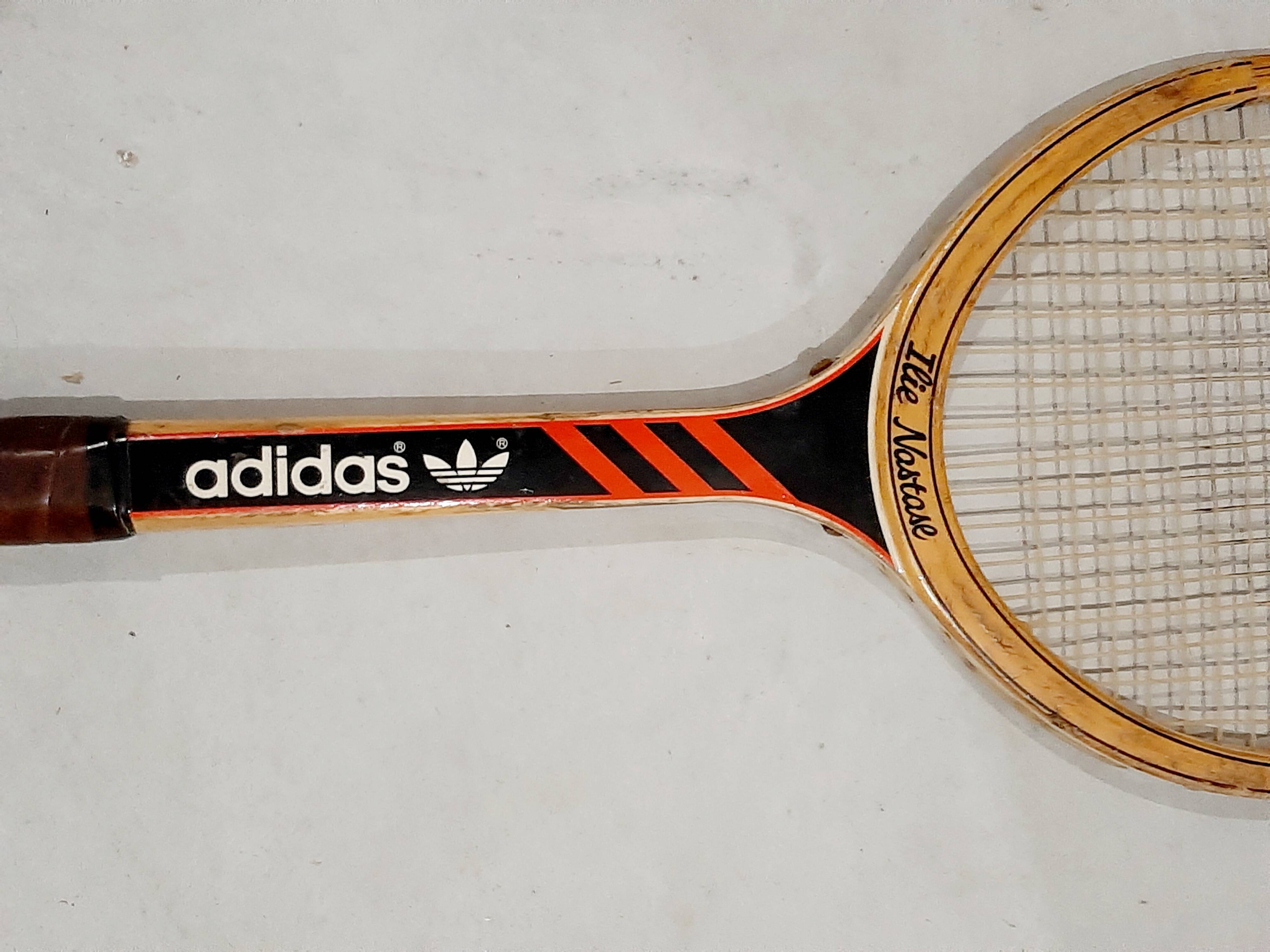 Ilie Nastase Adidas vintage tennis racket