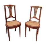 Paire de chaise cannées 1930