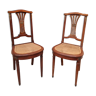 Paire de chaise cannées 1930
