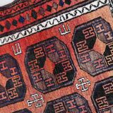 Antique carpet afghan baluch handmade 114cm x 202cm 1900s