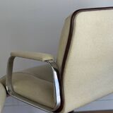 Vintage ADD FORM swivel armchair – chrome star base, 1970s