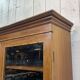 English two-piece mahogany bookcase from the 1950s