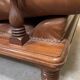 Vintage brown leather armchair