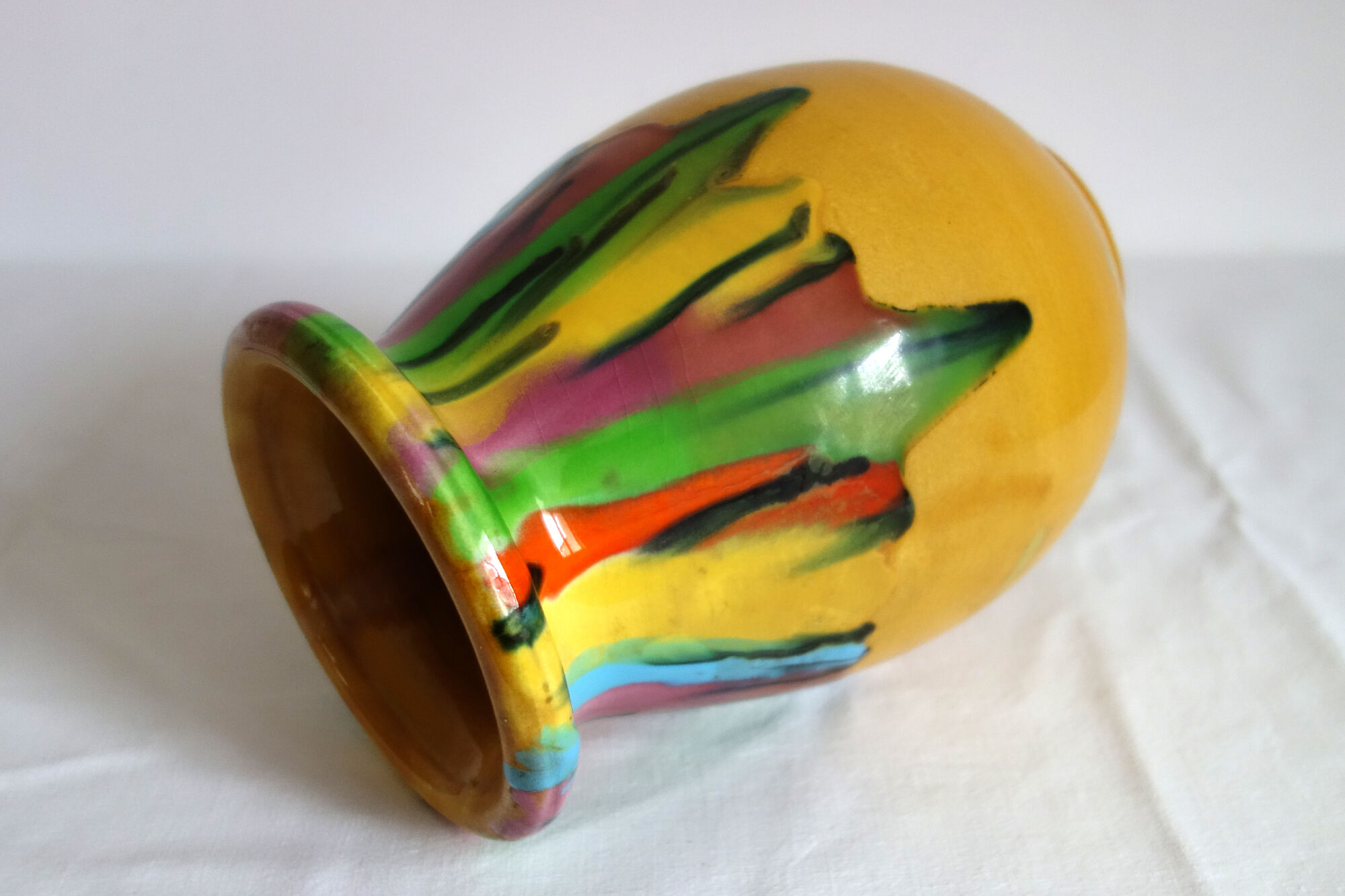 Vallauris vintage ceramic vase