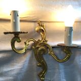 Paire d'appliques en bronze style Louis XV